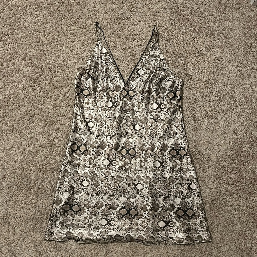 Victoria's Secret Snake Print Slip Dress NWOT
